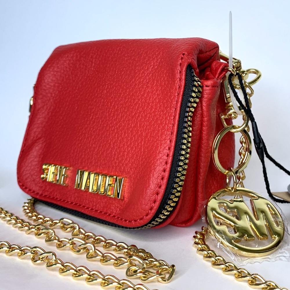 Steve Madden Red Micro Crossbody Bag